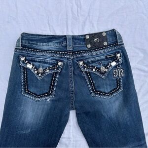 Miss Me Skinny Rhinestone Jeans, Size 29